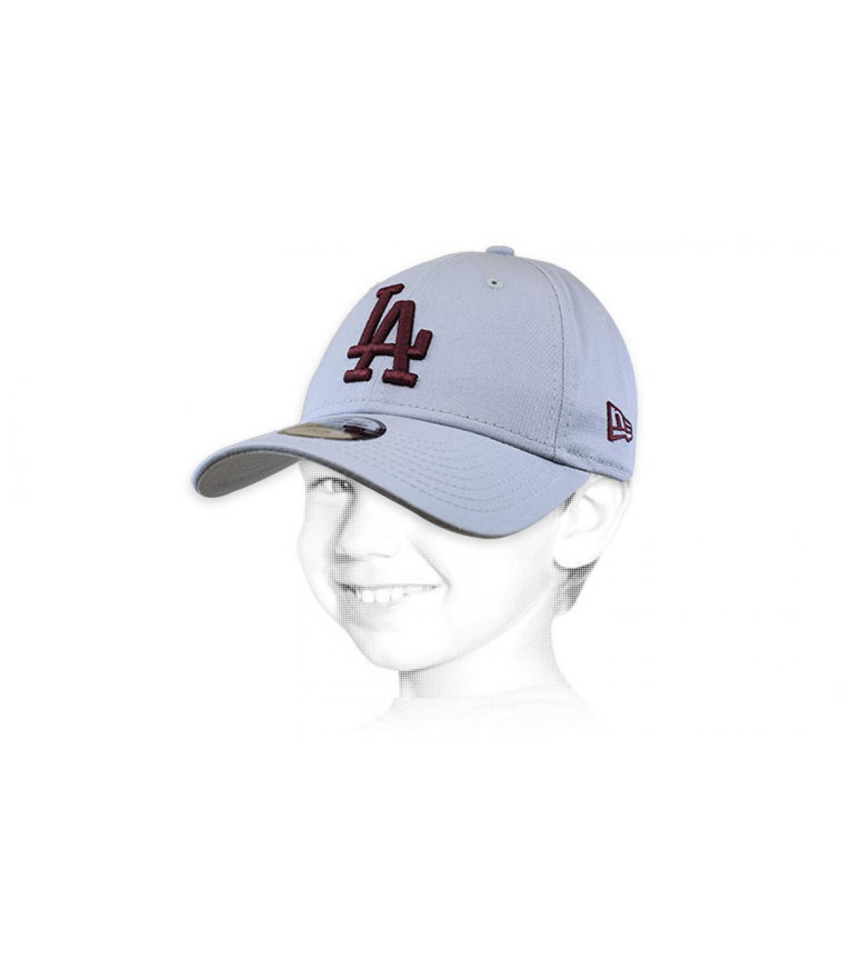 gorra niño LA gris Kids Ess 940 LA gray burgundy